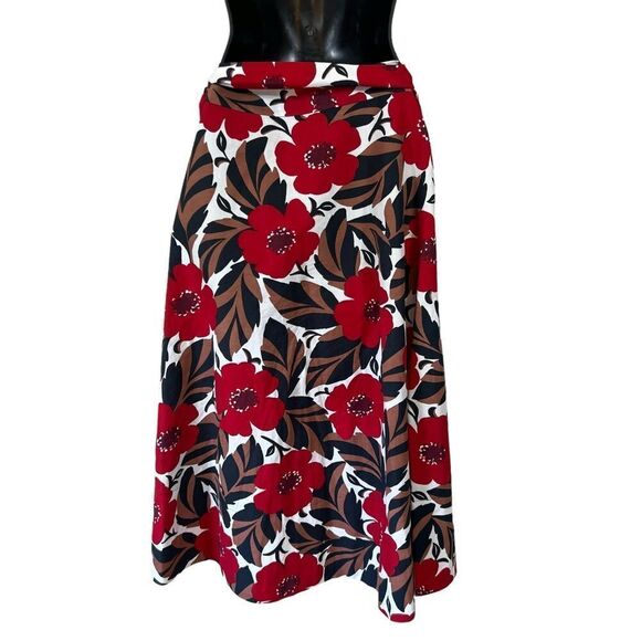 Kate Spade poppy field linen blend warp skirt - Picture 14 of 16